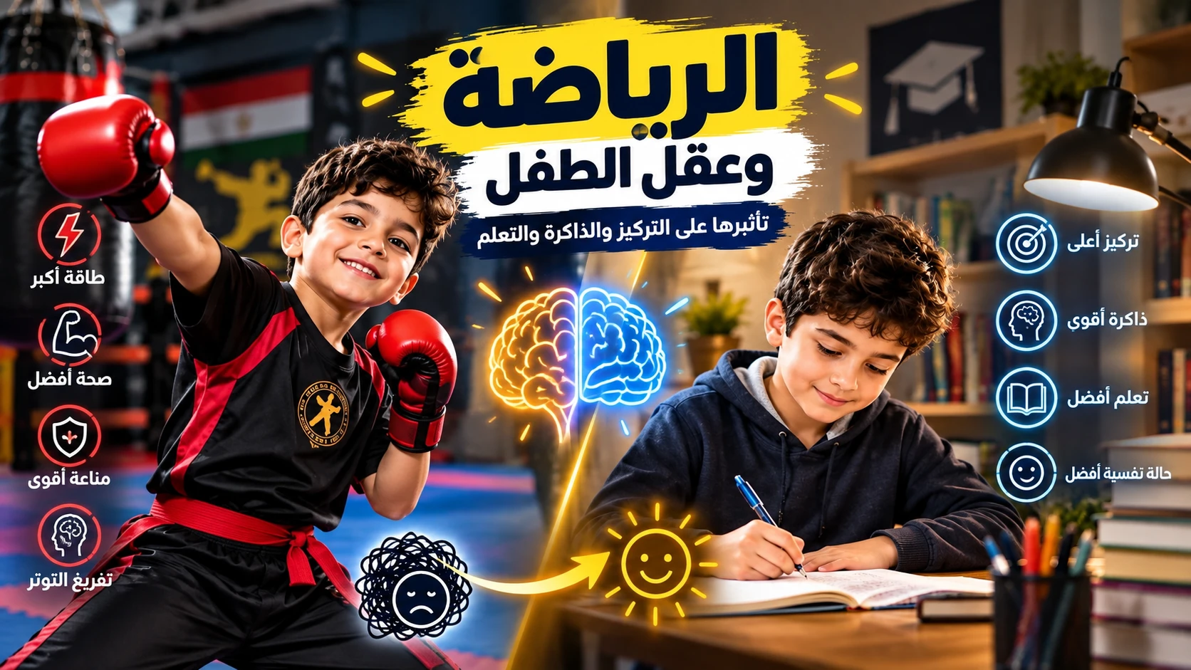 فوائد الرياضة للأطفال: تأثيرها على التركيز والذاكرة والتحصيل الدراسي